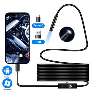 Waterproof Camera with Adjustable LEDs and USB/Android Compatibility for Phone and Pc