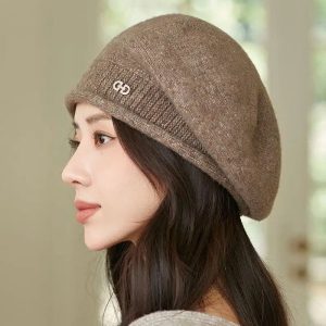 Womens Designer Knit Thermal Winter Beret