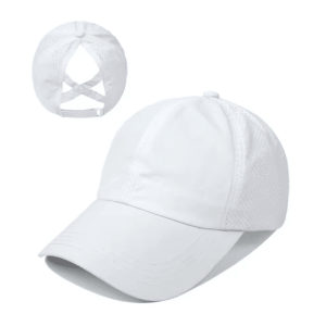 Womens High Ponytail Sports Baseball Cap Quick Dry Breathable Mesh Sun Hat