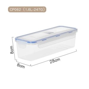 0.42 gal Airtight Food Storage Container - Flip Top Reusable Kitchen Organizer for Bread & Snacks