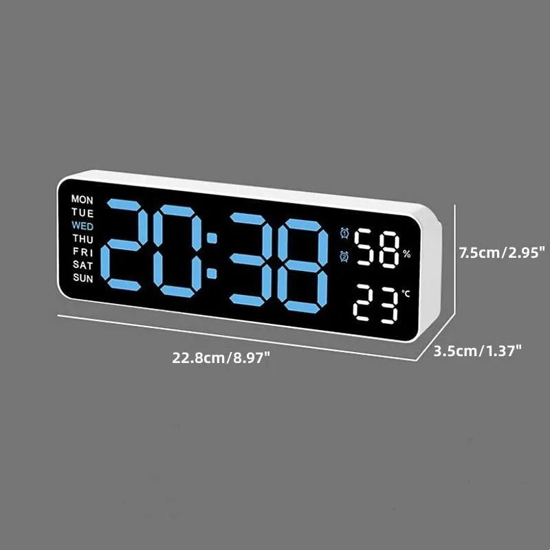 10-Inch Smart Mute LED Digital Wall & Desktop Clock