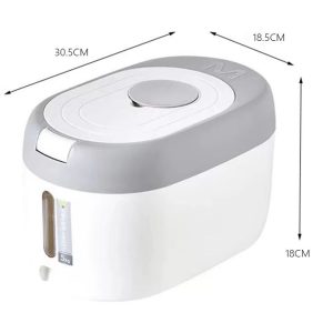 11lb 22lb Rice Dispenser Airtight Kitchen Storage Container with Measuring System
