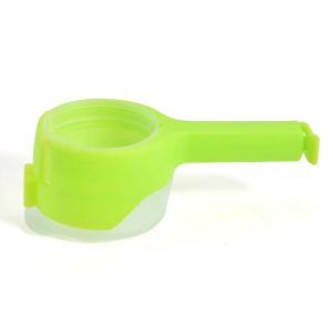 2-in-1 Snack Sealing Clip with Pour Spout Airtight Food Bag Cap