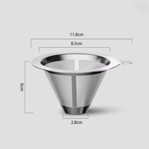304 Stainless Steel Reusable Coffee Filter