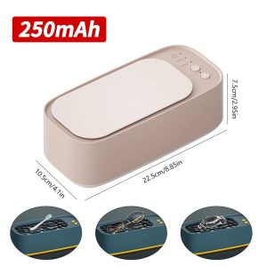 360° Ultrasonic Cleaner Machine for Jewelry, Glasses & Everyday Essentials