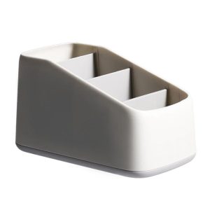 4-Slot Remote Control Organizer - Desktop Storage Holder for Phones, Stationery & Home Essentials