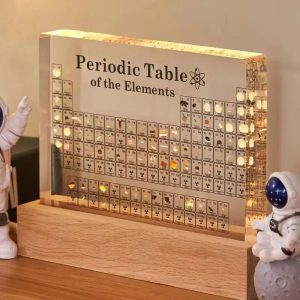 Acrylic Periodic Table Display for Desk Decor Science Gift