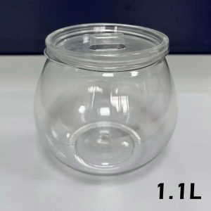 Airtight Food Storage Canister Set - Clear Plastic Flour, Grain & Snack Containers with Lids