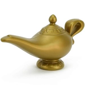 Aladdin Magic Lamp Genie Lamp Prop Arabian Decor for Cosplay and Party Decoration
