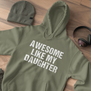 Awesome Like My Daughter Shirt Funny Fathers Day Gift Dad Daughter Tee