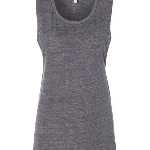 Bella + Canvas 8803 Women's Flowy Muscle Tank - Asphalt Slub - S