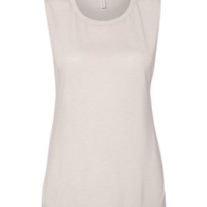 Bella + Canvas 8803 Women's Flowy Muscle Tank - Heather Dust - S