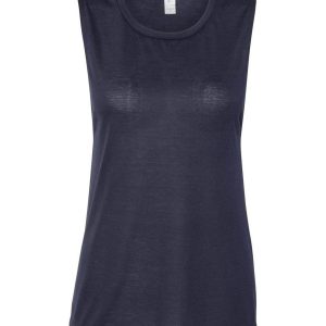 Bella + Canvas 8803 Women's Flowy Muscle Tank - Midnight - S