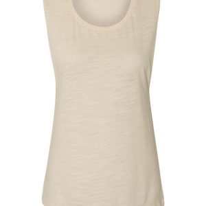 Bella + Canvas 8803 Women's Flowy Muscle Tank - Natural Slub - S