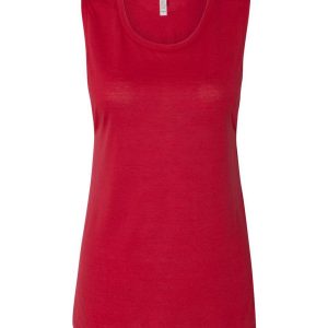 Bella + Canvas 8803 Women's Flowy Muscle Tank - Red - S