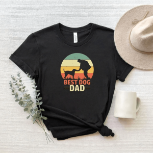 Best Dog Dad Shirt Funny Fathers Day Gift Dog Lover Dad Tee
