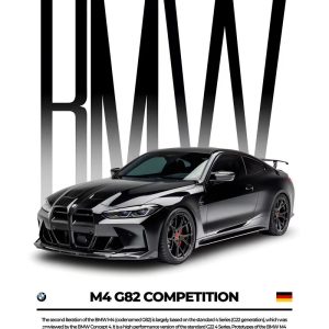 Black Famous Cars Canvas Wall Art Print for Modern Home Decoration, Automotive Racing Poster