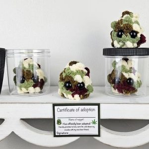 Botanical Narrative Sculpture - High-Definition Nugget Plush Architectural Ornament