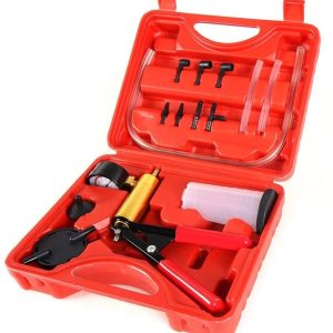 Brake Bleeder Kit with Vacuum Pump Tester and Case for Car Motorcycle Fluid Bleeding