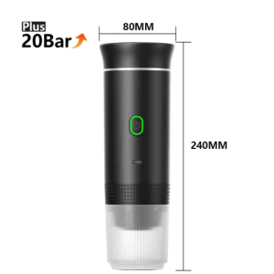 BrewGo 3-in-1 Portable Espresso Machine Wireless Travel Coffee Maker for Car Camping & Home