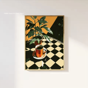 Buongiorno Espresso Canvas Wall Art Modern Coffee Kitchen Decor Print