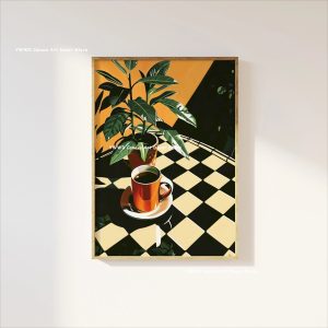 Buongiorno Espresso & "What Is Tea" Canvas Prints - Chic Food & Beverage Wall Art for Modern Kitchen & Living Room Decor