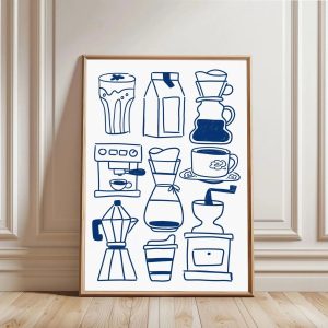 But First Cafecito Canvas Wall Art Minimalist Coffee Quote Decor