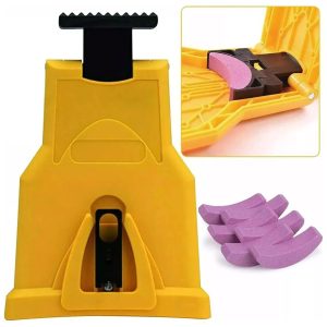 Chainsaw Blade Sharpener with Stones for Chain Saw Blades Fast, Efficient Sharpening Tool