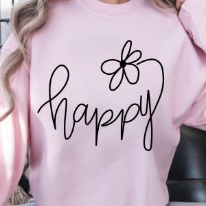 Choose Happy Shirt, Positive Vibes T-Shirt, Inspirational Women's Shirt