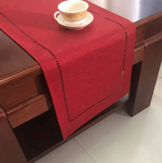 Classic Linen Table Runner - Rustic Farmhouse Dining Table Decor