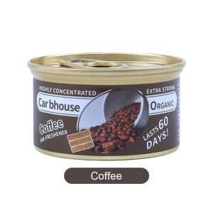 Coffee Scent Car Air Freshener Wood Block - Long-Lasting Aromatherapy Deodorizer for Fresh Interior