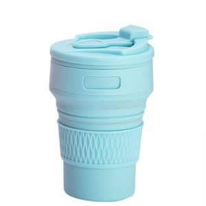 Collapsible Travel Cup Silicone Folding Cup for Camping Coffee and Daily Carry