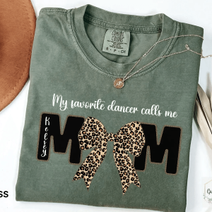 Comfort Colors Personalized Dance Mom Shirt Custom Name Dance Mom Gift Tee