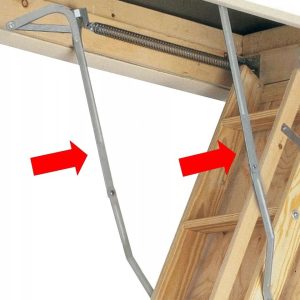 Compatible Attic Ladder Hinge Arms Pair for Ladder Repair
