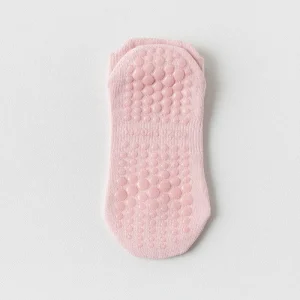 Cotton Yoga Socks Women, Mesh Breathable Non-Slip Gym Pilates Socks for Fitness & Dance