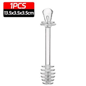 CrystalClear Glass Honey Stirrer & Coffee Mixing Stick