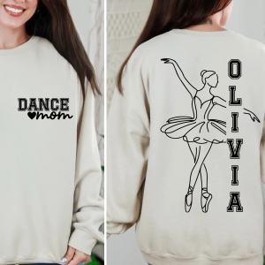 Custom Dance Mom Sweatshirt With Kids Names Personalized Crewneck Gift