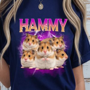 Custom Hamster Shirt, Retro Dog Sweatshirt, Bootleg Rap Dog Shirt, Personalized Pet Hoodie