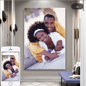 Custom Photo Canvas Print with Frame Personalized Wall Art for Home & Gifts