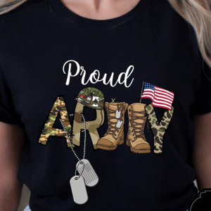 Custom Proud Army Family Shirts - Military Gift