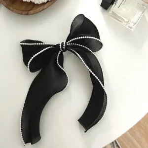 Cute Bow Hair Clip for Women - Solid Color Ponytail Clip, Stylish Hairpin Barrettes, Perfect Gift for Girls and Teens