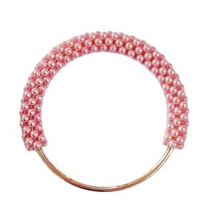 DIY Exquisite Pearl and Beaded Round Bag Handle