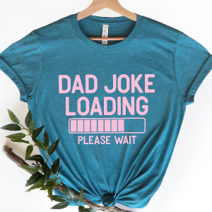 Dad Jokes Loading Shirt Funny Fathers Day Tee Gift for Dad