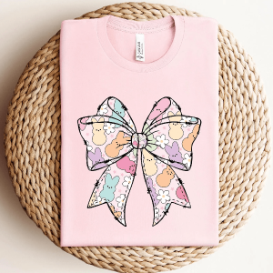 Easter Coquette Bow Shirt Cute Easter Tee Gift