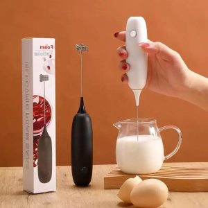 Electric Milk Frother Handheld Coffee Whisk Mixer