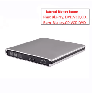 External USB 3.0 Blu-ray Drive - 3D BD/DVD Burner & Optical Disc Reader
