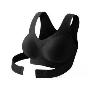FallSweet Seamless Posture Support Bra - Wireless Push-Up Comfort with Cross Back Design