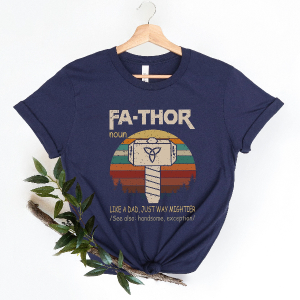 Fathor Shirt Funny Dad Tee Fathers Day Gift from Daughter