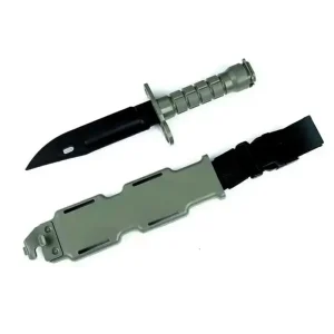Flexible Rubber Training Knife with Sheath Safe and Durable Martial Arts Prop