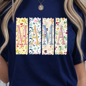 Floral Mama Crewneck Sweatshirt Wildflower Mom Sweatshirt, Cute Spring Mom Gift